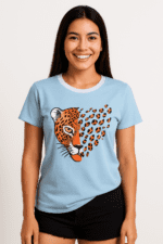 Blusa T-Shirt Onça Pintada 100% Algodão Moda Blogueiras
