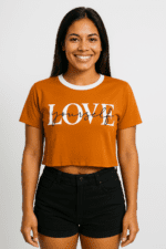 T-shirt Cropped Love - Imagem 4