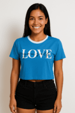 T-shirt Cropped Love - Imagem 5