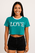 T-shirt Cropped Love - Imagem 2