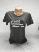 Blusa T-shirt Feminina Sorridente Estampada Moda Blogueiras - Imagem 2
