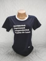 Blusa T-shirt Feminina Sorridente Estampada - Imagem 2