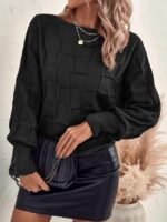 Blusa Malha Texturizada em Tricot
