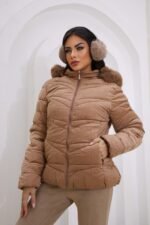 Jaqueta Puffer Gominho Forrada com Pelo