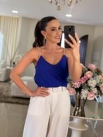 Regata Feminina com Alças em Strass - Imagem 2