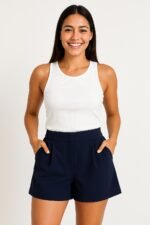 Short Alfaiataria Feminino Sem Cinto - Imagem 2