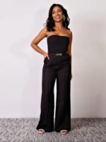Calça Alfaiataria Pantalona com Bolso