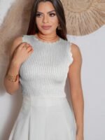 Cropped Regata Tricot Modal - Imagem 2