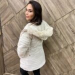Jaqueta Parka Dupla Face Feminina Nylon Peluciada