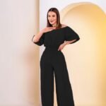 Macacão Feminino Ombro a Ombro Forrado Pantalona
