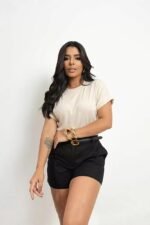 Blusa Japonesa Lisa em Malha Viscolycra - Imagem 2