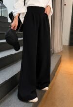 Calça Pantalona Feminina de Moletom Cintura Alta - Imagem 4