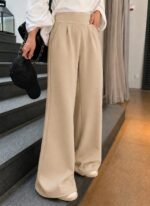 Calça Pantalona Feminina de Moletom Cintura Alta - Imagem 3