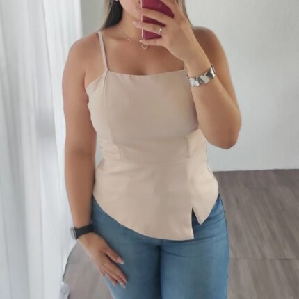 Regata Feminina Alfaiataria com Pontas