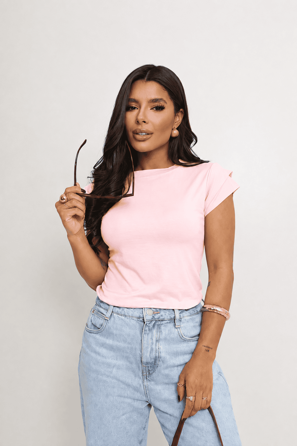Blusa Feminina Manga Dupla Babado - Imagem 3
